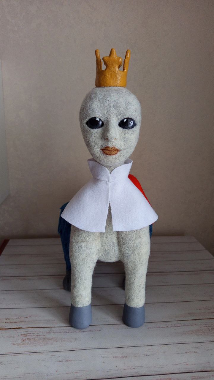Fantasy creature with crown 3 original-character-plush-custom